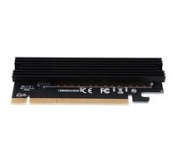 Cpolebev M.2 Nvme Ssd Adaptador M2 A Pcie 3.0 X16 Tarjeta Controladora Interfaz de M Tecla Soporte Pci Express 3.0 X4 2230-2280 Talla