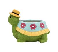 Cpolebev Maceta de Tortuga para Macetas de Interior y Exterior, Macetas de Plantas Suculentas, Plantas, Exhibición de Escritorio, Macetas de Resina, Flores