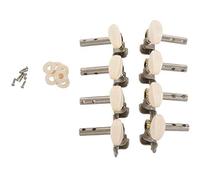 Cpolebev Machines Clavijas De AfinaciÓN De Clavijas De Afinador Con Perillas Blancas Perlas 4L 4R Para Mandolina