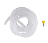 Cpolebev Manguera de Drenaje para Deshumidificador, Manguera de Drenaje Flexible de 13 Pies con Adaptador de Goma Cortable y Abrazadera de Conexión, Reemplazo de Manguera