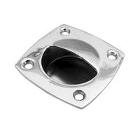 Cpolebev Manija de Puerta Corredera con Tirador de Descarga Marina, Tirador de Escotilla Cuadrada para Accesorios de Cabina de una Motor, RV Marino
