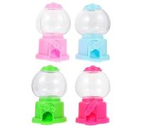 Cpolebev MáQuina de Chicles, Minidispensador de Caramelos de 3,7 Pulgadas, MáQuinas de Chicles para Regalos de Fiestas Infantiles (Paquete de 4)