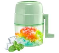 Cpolebev Máquina de Cono de Nieve Máquina de Hielo Raspado Máquina de Afeitar de Hielo Manual Trituradora de Hielo de Doble Hoja de Acero Inoxidable