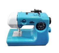 Cpolebev Máquina de Coser Portátil de Plástico Rosa/Azul/Rojo, Accesorios de Costura para el Hogar, Manualidades, Minimáquina de Coser Eléctrica B