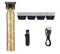 Cpolebev Maquinilla de Afeitar para Corte de Pelo para Hombres, Afeitadora Recargable, Afeitadora EléCtrica Vintage para Adultos, Afeitadora con Carga USB para el Hogar, BarberíA B