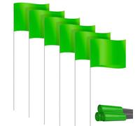 Cpolebev Marcado Marcador para Césped Paquete 30, Pequeñas PVC, Marcado Césped, Jardín, Encuesta, Verde