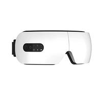 Cpolebev Masajeador de Ojos Masaje de VibracióN Compresa Caliente Bluetooth MúSica ProteccióN Ocular Aliviar la Fatiga Pantalla LED (A)