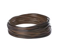 Cpolebev Material de Tejido de RatáN SintéTico Plano Degradado de Café RatáN de PláStico para Tejer y Reparar Silla Mesa Cesta de Almacenamiento