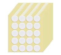 Cpolebev Material para Velas DIY, 240 Piezas de Cinta de Doble Cara para Mechas de Velas, Pegatina de Fijación de Mecha de Vela, Diámetro 20 Mm, Grosor 1 mm