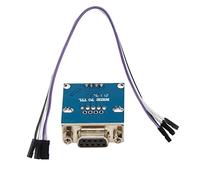 Cpolebev MAX3232 RS232 Puerto Serial a TTL Modulo Convertidor DB9 Conector W/ 4 Cable de Puente
