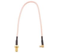 Cpolebev MCX Macho a SMA Hembra RG316 Adaptador de coleta de perdida bajo Cable 21cm / 8.3 pulg