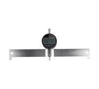 Cpolebev Medición de la Curvatura del Cuello de la Guitarra Indicador de Cuadrante Medición del Diapasón de la Guitarra Regla Restablecer Instrumento de Calibración