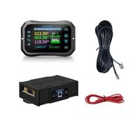 Cpolebev Medidor de Culombio WiFi Monitor de Batería de RV Indicador de Capacidad de Batería Probador Voltímetro-Amperímetro de Potencia para Todas Las Baterías 0-600A