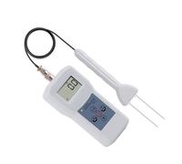 Cpolebev Medidor de Humedad de Hilo Lana Seda Materiales Textiles Probador de Humedad Pantalla Digital LCD HigróMetro de AlgodóN
