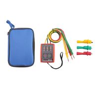 Cpolebev Medidor Detector Indicador Probador De Rotación De Secuencia De 3 Fases Zumbador Led con Portátil Td-Led02