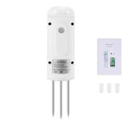Cpolebev Medidor InaláMbrico de Humedad del Suelo Tuya Zigbee, Probador de Temperatura y Humedad, Monitor de Planta, Detector Impermeable IP67 para JardíN