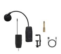 Cpolebev MicróFono InaláMbrico para ViolíN, Instrumento Musical, MicróFono, Receptor y Transmisor de Audio para Presentaciones en Escena, Clip Corto