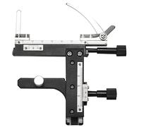 Cpolebev Microscopio Etapa Mecánica Acoplable Calibrador Movible X-Y Vernier con Escala