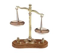 Cpolebev Mini Adornos de Balanza Vintage, Modelo de Escala de Justicia de Metal, Decoración del Hogar, Regalo para Niños