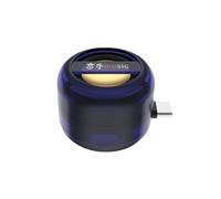 Cpolebev Mini Altavoz Portátil Caja de Sonido Universal Tipo C Enchufe Tipo C Amplificador de Teléfono Móvil Cableado Externo Hogar Azul