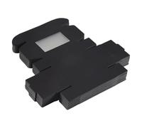 Cpolebev Mini Caja de Papel Kraft de 50 Piezas con Ventana Caja de Embalaje de Regalo Caja de Golosinas para JabóN Casero Dulces de PanaderíA Dulces (Negro)