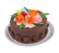 Cpolebev Mini Pastel Falso de Comida Pequeña, Modelo de Artificial, Decoración Vintage, Adornos para Pasteles, Pastel Pequeño de Resina de Imitación C