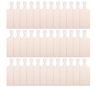 Cpolebev Mini Tabla de Cortar de Madera con Manejar Mini de Artesanales de Madera Sin Terminar Tabla de Cortar PequeñA en de