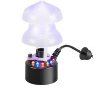 Cpolebev Mist Maker 12 LED Mister Fogger Fuente de Agua Estanque Máquina de Niebla Atomizador Ultrasónico Eléctrico con Protector Salpicaduras Enchufe de la UE