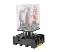 Cpolebev MK2P-I Clear Shell DPDT AC220V Bobina Relé de Potencia Base de Enchufe
