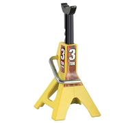 Cpolebev Modelo de A Escala de 3 Toneladas, Soporte de Eje, Juguetes de Elevación, Soporte de Alta Resistencia, Trinquete de Piso de Vehículo para TRX4 D90 CC01 1:10 RC Amarillo