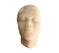 Cpolebev Modelo de Cabeza de Silicona con Micromoldeado, Simulación de Inyección, Almohadilla de Piel con Sutura, Modelo de Mujer Maniquí