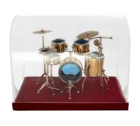 Cpolebev Modelo de Kit de Batería de Jazz en Miniatura Modelo de Instrumento Musical de Platillo de Mini Tambor