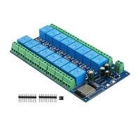 Cpolebev Módulo de Relé de 16 Canales Fuente de Alimentación DC5-12V Placa de Desarrollo ESP32 Módulo de Desarrollo Secundario ESP32-WROOM