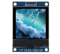 Cpolebev Módulo OLED de 1,5 Pulgadas y 4 con Pantalla SH1107, Controlador IC 128x128, Interfaz IIC I2C para 51 STM32 P22101 P22102