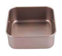 Cpolebev Molde de Pastel Cuadrado Dorado Espesante Antiadherente Bandeja para Hornear Bandeja Cuadrada Profunda para Hornear Pan de Barbacoa Molde Antiguo para Pastel
