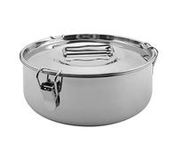 Cpolebev Molde para Flan de Acero Inoxidable de 60 Onzas, Compatible con 6 Qt (3 Qt, 8 Qt Disponibles), DiseñO