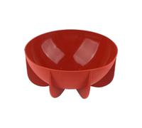 Cpolebev Molde para Hornear, Molde de Silicona para Hemisferio, Cúpula, Molde de Silicona, Molde Planetario, Molde para Pastel con Forma de Semicírculo, Rojo Ladrillo