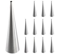 Cpolebev Moldes de Cuerno Crema 12 Piezas Conos de Hornear de Gran TamañO Formas de Cuerno de Rollo de Acero Inoxidable Moldes de Conos de de PasteleríA Danesa CóNica Moldes
