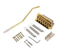 Cpolebev Muelles de Brazo de Puente de TréMolo de Guitarra Dorada con Juego de Tomas de para Accesorios de Piezas de Guitarra EléCtrica