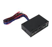 Cpolebev Multifuncion 5.25 Lector de Tarjetas de salpicadero de Multimedia USB 2.0 USB 3.0 20 Pin-SATA eSATA Panel Frontal