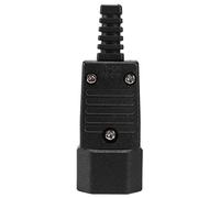 Cpolebev Negro IEC-320 C14 Macho Clavija Conector Enchufe de Entrada de Potencia AC 250V 10A