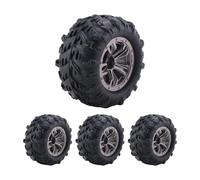 Cpolebev NeumáTico de Rueda de 4 Piezas de 80 Mm para Xinlehong Q901 Q902 Q903 9130 9136 9137 9138 1/16 RC Coche Piezas de ActualizacióN, 1