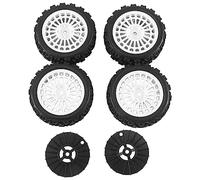 Cpolebev NeumáTico de Rueda de Goma de 4 Piezas para XV01 TA06 TT01 TT01E TT02 TT02B PTG-2 1/10 RC Car Upgrades Parts Accessories,2