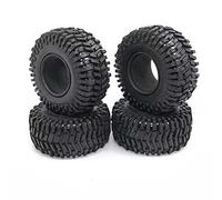 Cpolebev NeumáTicos de Rueda de Goma de 4 Piezas 125MM 2,2 Pulgadas para 1/10 RC Coche de Orugas Axial SCX10 90046 RR10 Wraith para TRX4-6