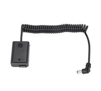 Cpolebev Np-Fw50 Adaptador de Acoplador de Batería Simulada con Conector Macho DC Cable de Alimentación En para A7 Mark II A6300 A6000