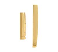 Cpolebev Nuez y sillin de puente de guitarra acustica 6 cuerdas de laton