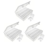 Cpolebev Organizador Cuentas, 90 Recipientes Almacenamiento Cuentas Pequeños, 3 Cajas Almacenamiento Grandes para Manualidades, Caja Almacenamiento para Hacer Joyas con Diamantes