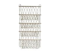 Cpolebev Organizador para Colgar en la Pared, Red para Juguetes de Animales de Peluche, Hamaca, Guardería, Almacenamiento de Juguetes de Peluche, Macramé Bohemio,