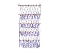 Cpolebev Organizador para Colgar en la Pared, Red para Juguetes de Animales de Peluche, Hamaca, Guardería, Almacenamiento de Juguetes de Peluche, Macramé Bohemio,