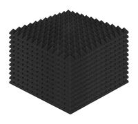 Cpolebev Panel de Tratamiento de Acolchado a Prueba de Sonido de Espuma Insonorizada de 12 Paquetes con Forma de PiráMide para Aislamiento de Graves de Eco